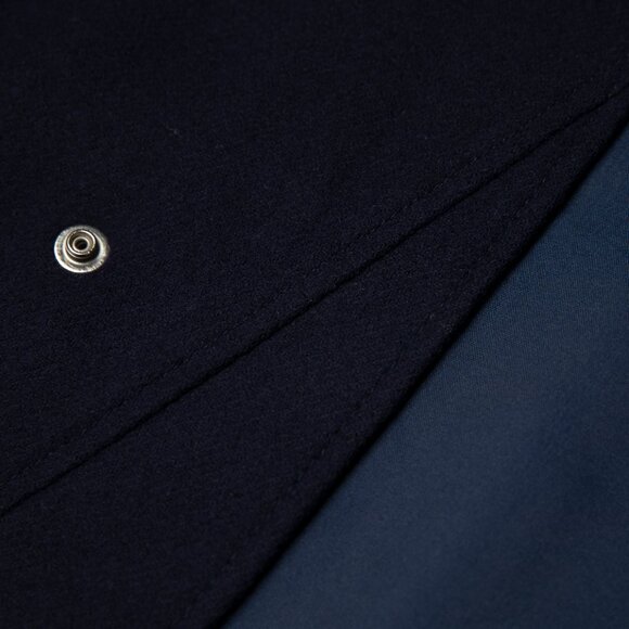 ajaton (Finland) Vintage Wool Nylon Melton Kimono Jacket : L - Picture 5 of 6